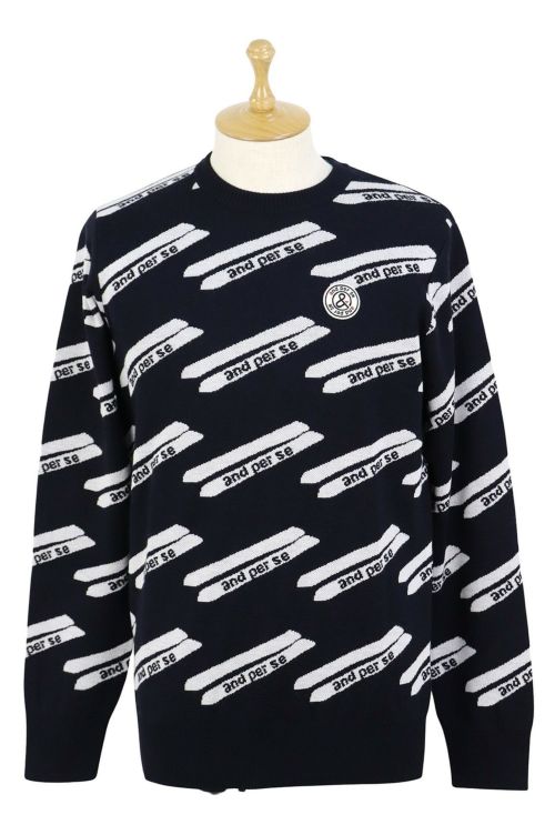 アンパスィ　ゴルフウェア　メンズ　セーター　L and per se（アンパスィ） ゴルフウェア メンズ ニットセーター