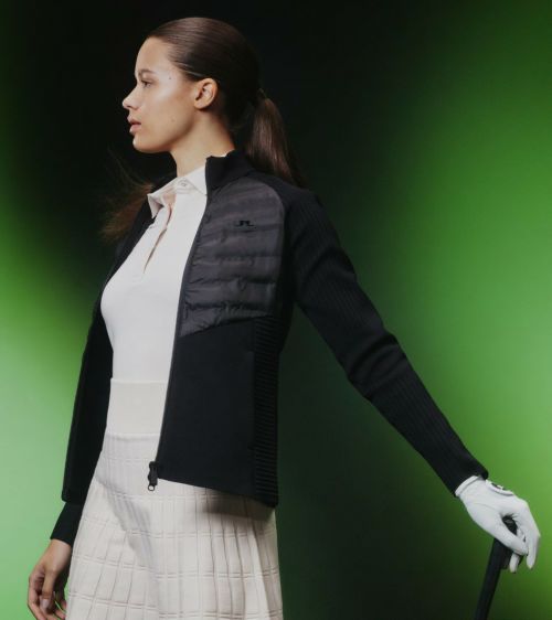30％OFFセール】ニットブルゾン レディース Jリンドバーグ J.LINDEBERG