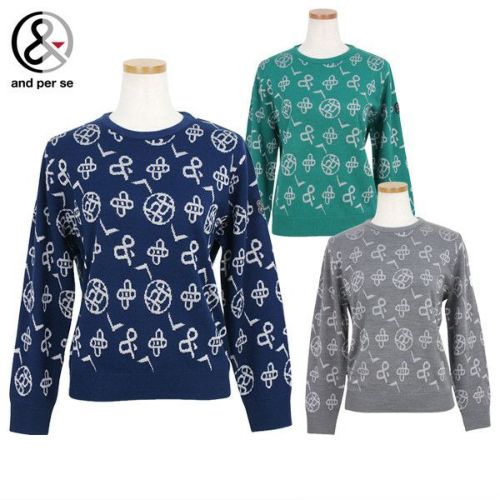 セーター レディース アンパスィ and per se 2025 秋冬 新作 ゴルフ