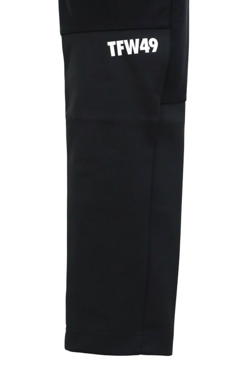美品　TFW49 ロングパンツ　Lサイズ　ブラック　裏地付き TFW49 メンズパンツ Lサイズ 黒/ミント ロングパンツ メンズ ティー