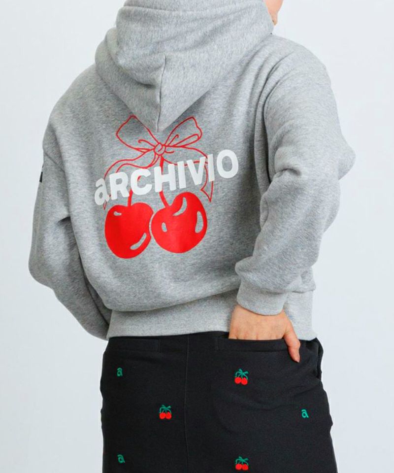 アルチビオ 飾りフード付きトップス パーカー レディース アルチビオ