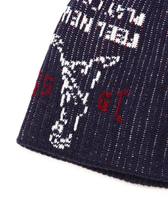 ピンのニット帽