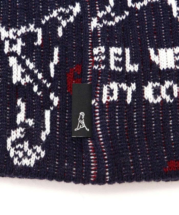 ピンのニット帽