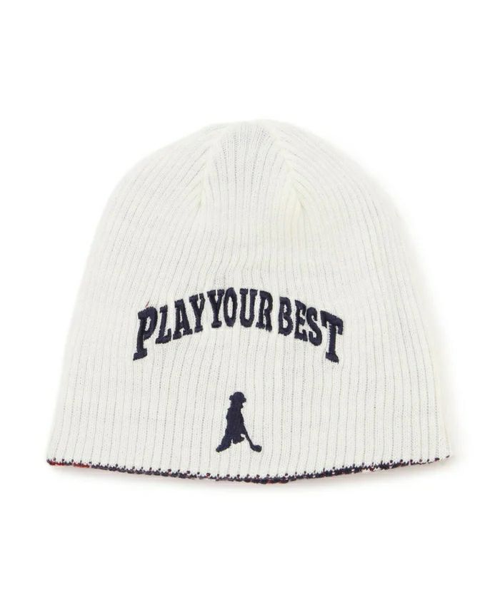 ピンのニット帽