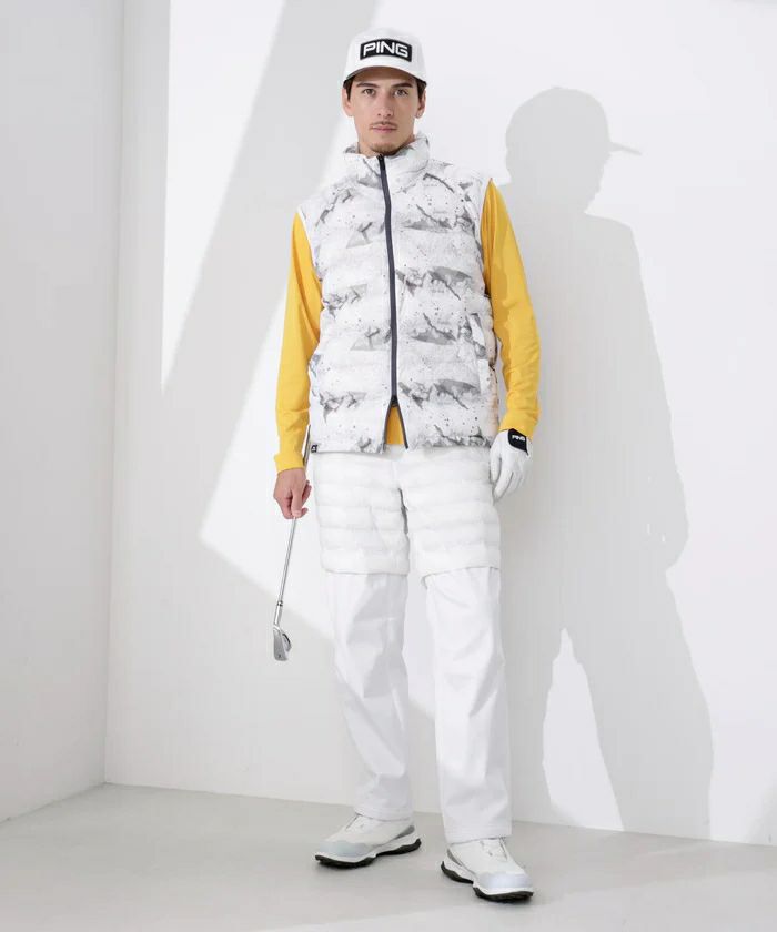 ピンのロングパンツ