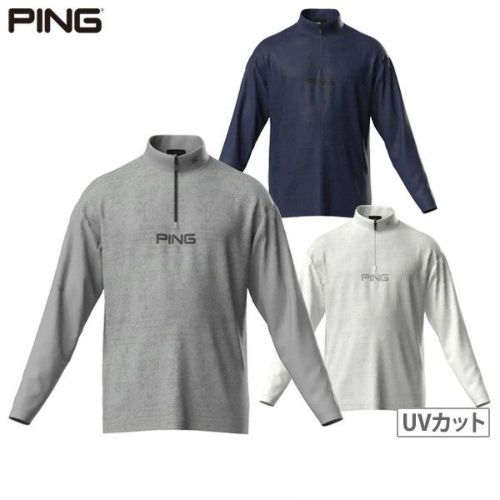 ＰＩＮＧ ピン ゴルフ ポロシャツ【グレー/ブラック/LL】新品！ ポロシャツ メンズ ピン PING 2025 秋冬 新作 ゴルフウェア