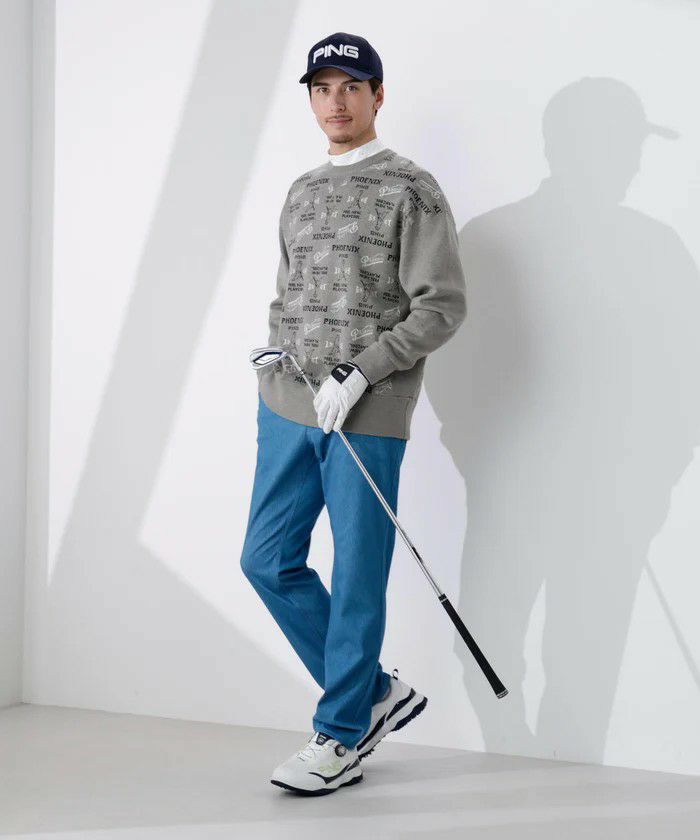 ピンのセーター