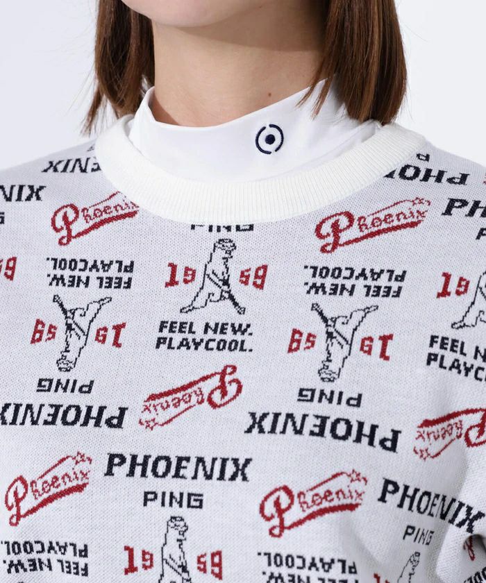 ピンのセーター