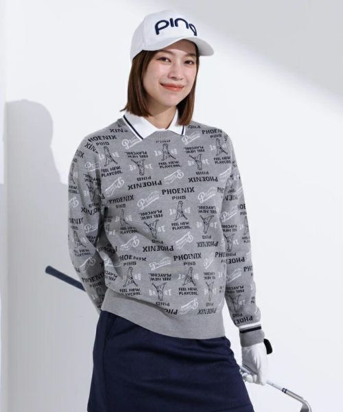 PING レディース セーター PING ニット セーター 「PING APPAREL」10カラークルーネック