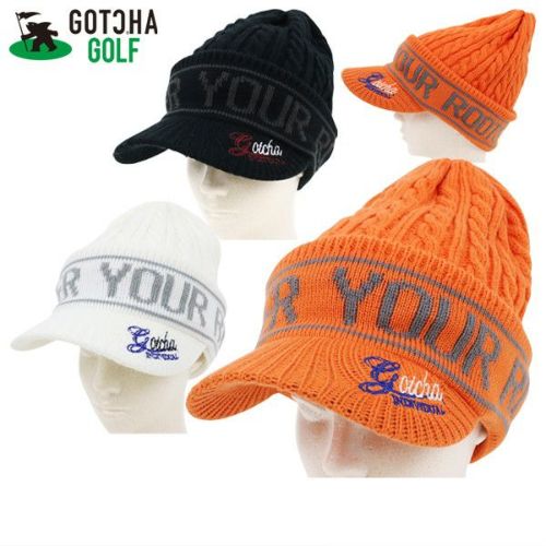 GOTCHA セットアップ 黒/オレンジ GOTCHA] フード ロゴ ファー