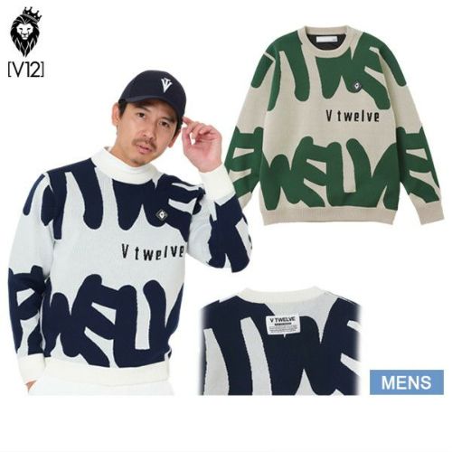 【送料無料】セーター メンズ V12 ゴルフ ヴィ・トゥエルブ 2025 秋冬 新作 ゴルフウェア v122520-kn05-m セーター メンズ V12 ゴルフ ヴィ・トゥエルブ 2025 秋冬 新作 ゴルフ