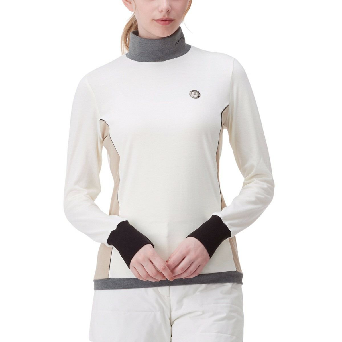 ランバンスポールのハイネックシャツ