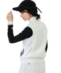 JUN AND ROPE レディース ベスト ホワイト サイズ：S JUN&ROPE ジュン アンド ロペ ジップベスト ホワイト系