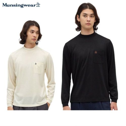 【大感謝祭P10倍】ハイネックシャツ メンズ マンシングウェア Munsingwear 2025 秋冬 新作 ゴルフウェア mg5fls24m 新年還元祭P10倍】ハイネックシャツ メンズ マンシングウェア