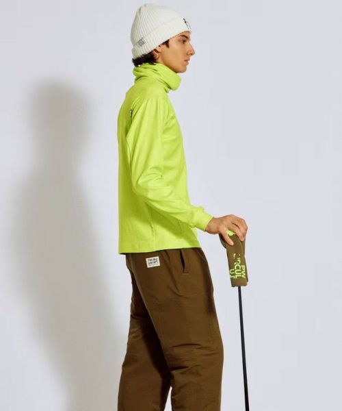 PW CIRCULUS】2025年撥水カラーブロッキン 長袖ブルゾンジャケットL ハイネックシャツ メンズ ピーダブリュサーキュラス PW CIRCULUS 2025