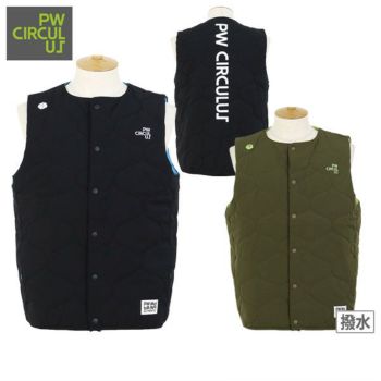 【送料無料】【メール便対応】ベスト メンズ ピーダブリュサーキュラス PW CIRCULUS 2025 秋冬 新作 ゴルフウェア vj-pn-gw-0305 ベスト メンズ ピーダブリュサーキュラス PW CIRCULUS 2025 秋冬 新作