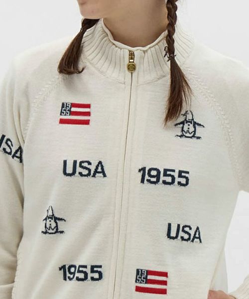 ニットブルゾン レディース マンシングウェア Munsingwear 2025 秋冬