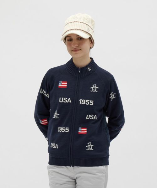 ニットブルゾン レディース マンシングウェア Munsingwear 2025 秋冬