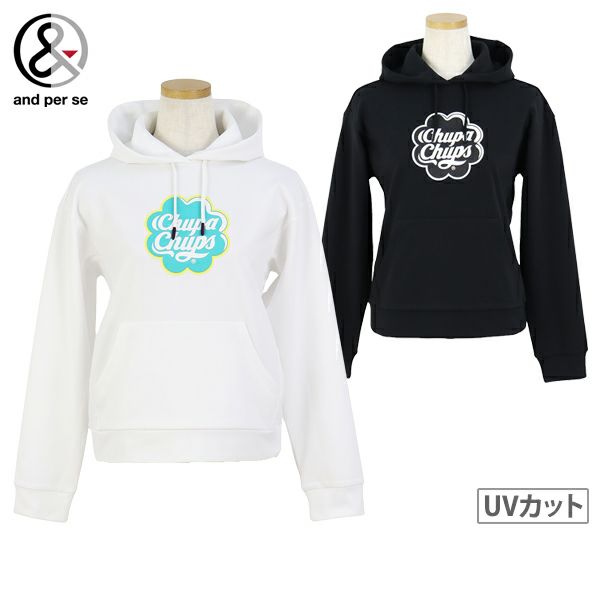 and per se ホワイト フルジップパーカー パーカー レディース アンパスィ and per se 2026 春夏 新作 ゴルフ